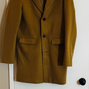 Boohoo Men's Tan Trench Coat